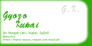 gyozo kupai business card